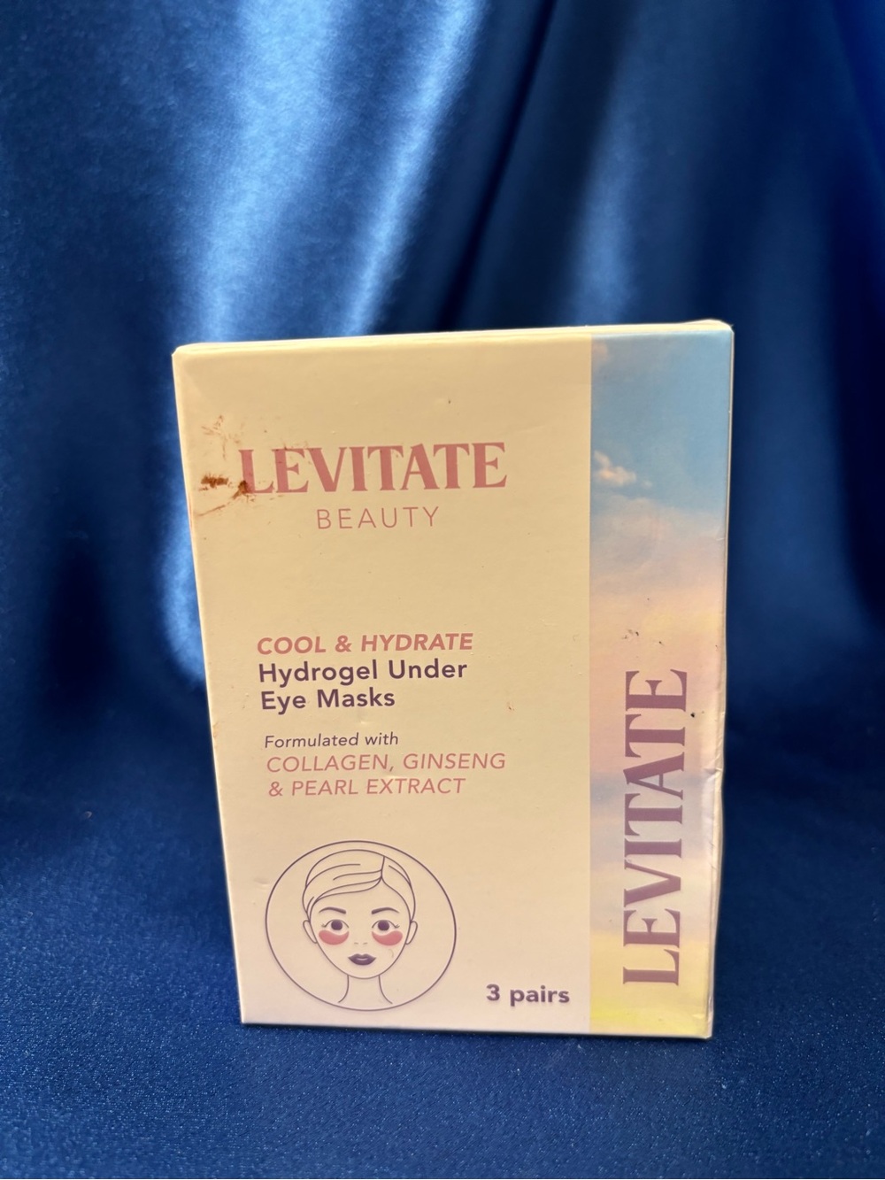 Brand New Levitate Cooled & Hydrate Hydrogel Under Eye Masks - Pink